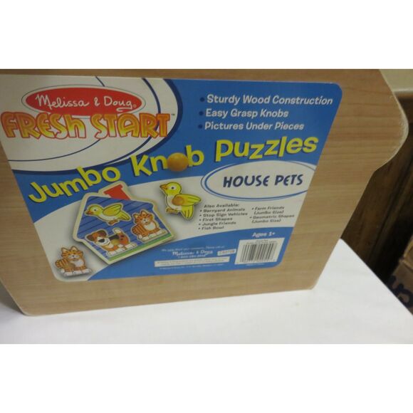 2 MELISSA & DOUG BEGINNERS JUMBO KNOB PUZZLES - Picture 4 of 6